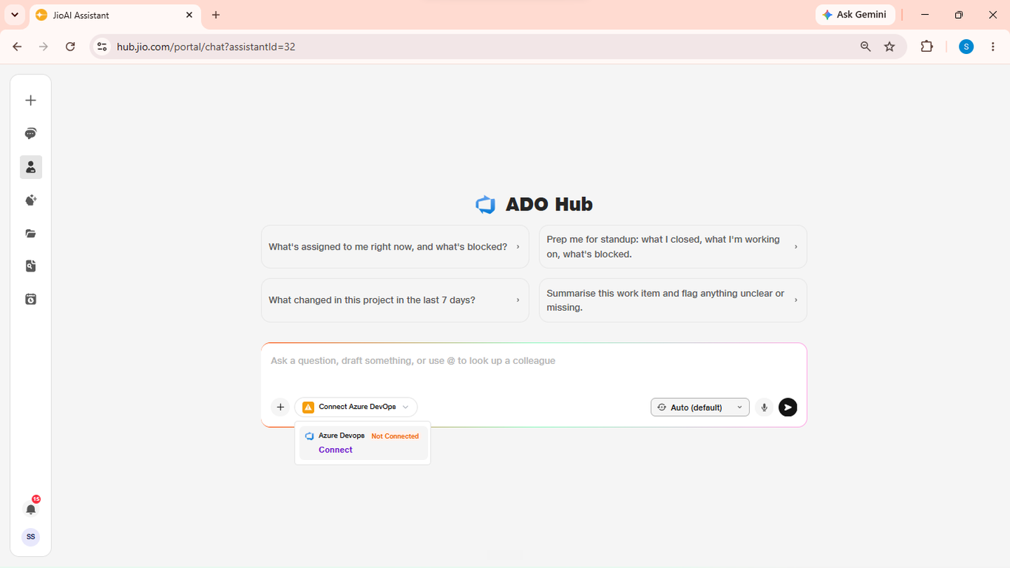Connect Azure DevOps