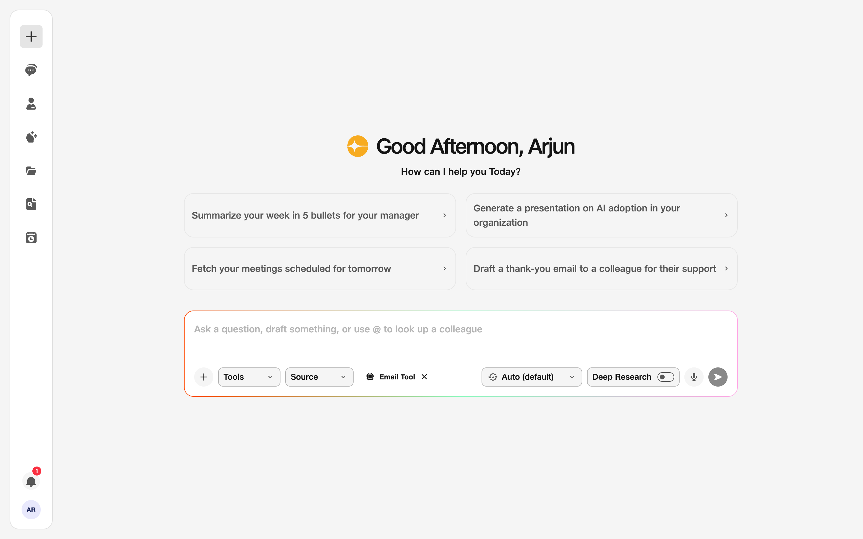Select Draft Email