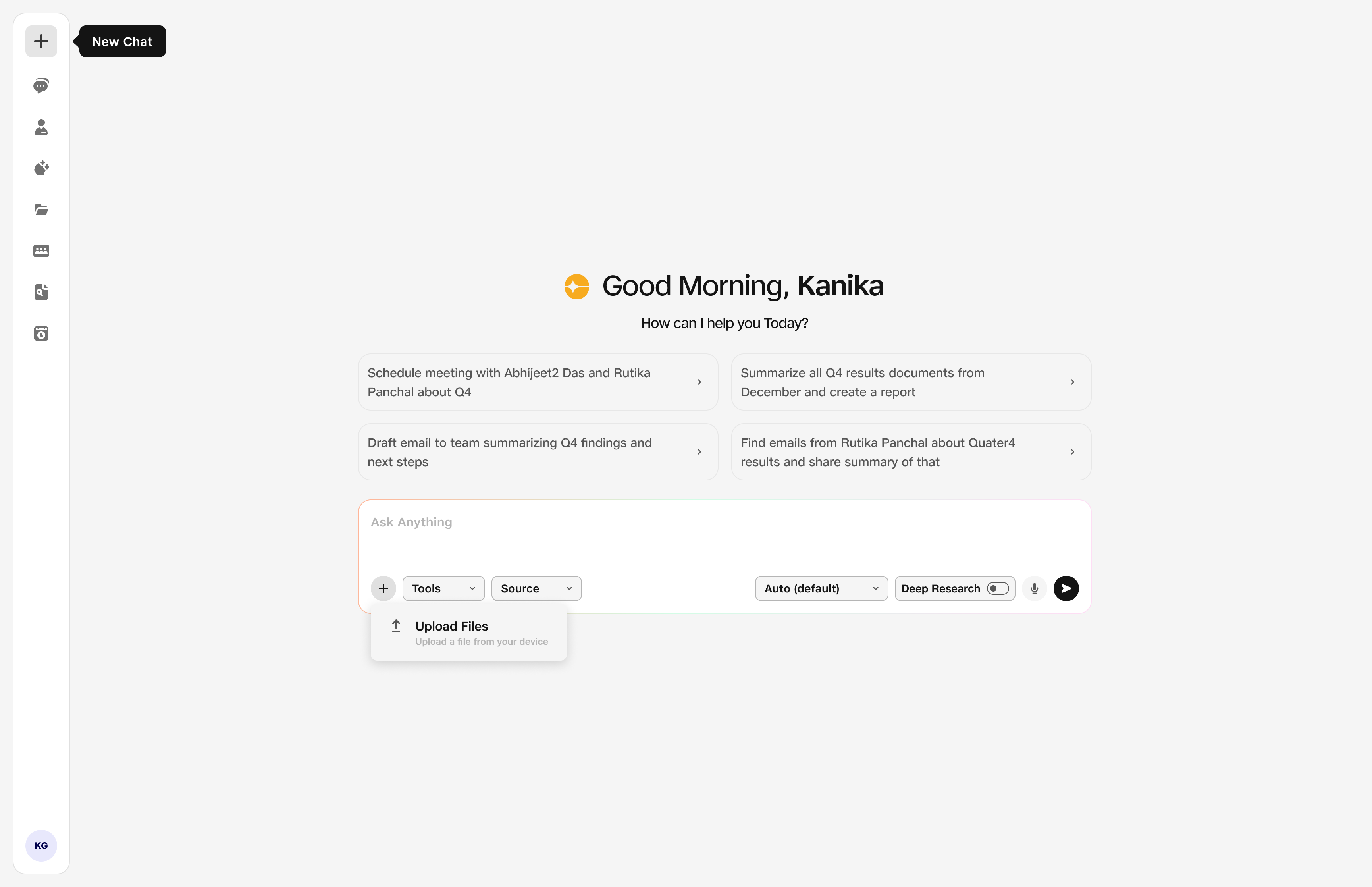 Click the + button