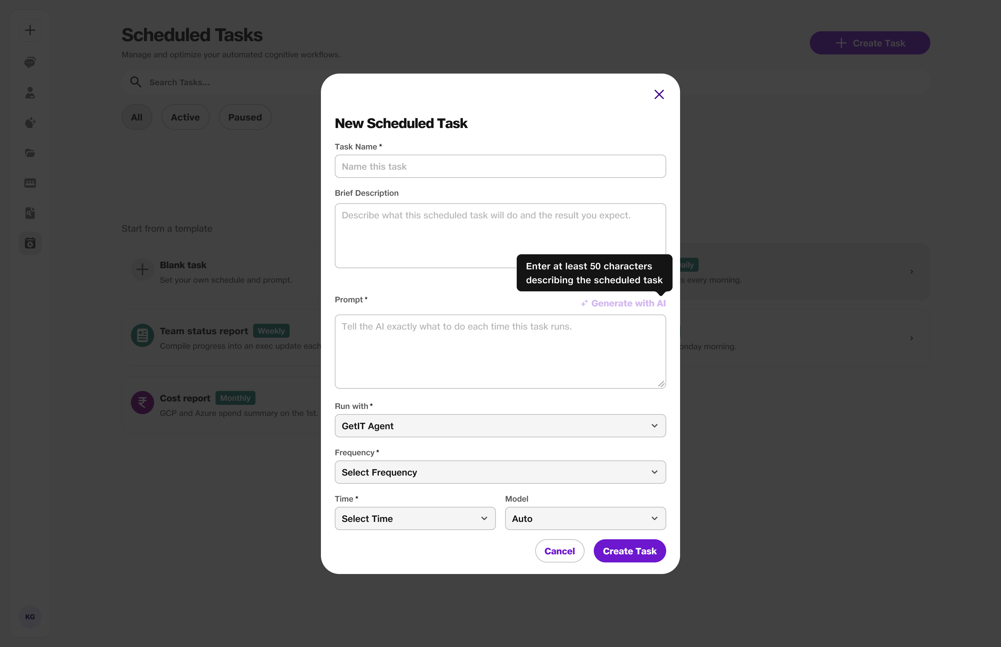 Click New Task