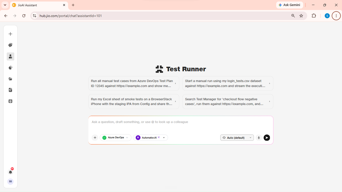 Launch Test Runner Agent